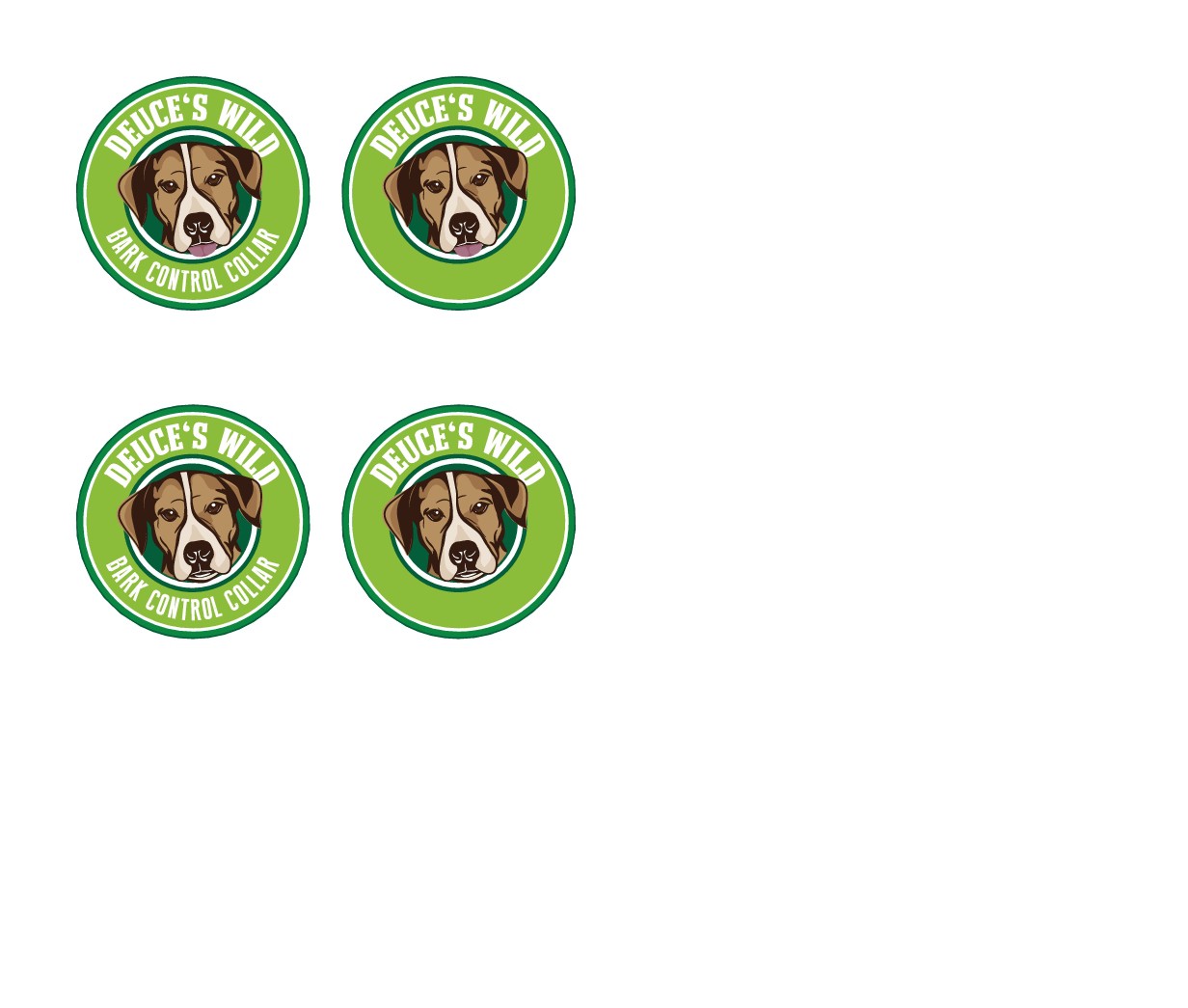 Logo/Dog Illustration for Deuce's Wild