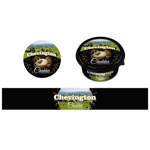 Chevington Cheddar Cheese Label