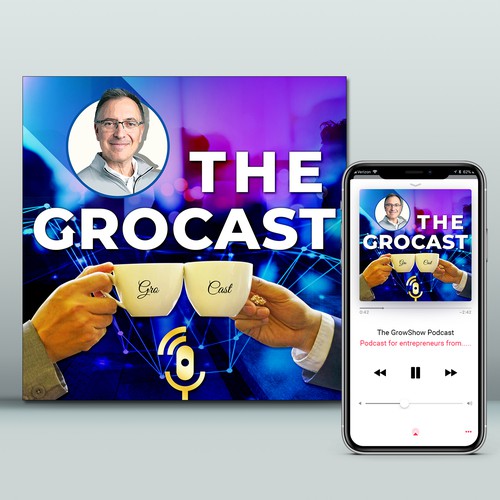 'The GroCast' Podcast Cover Design
