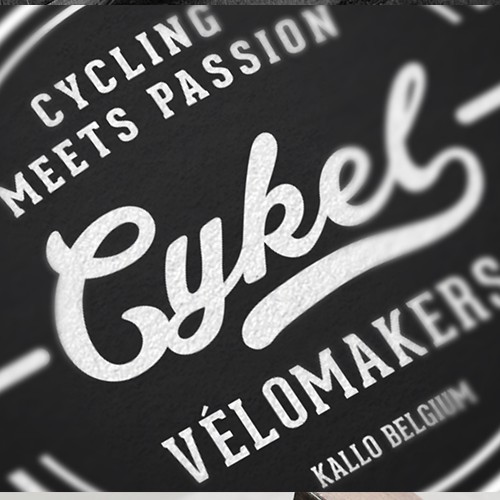 Create a retro, catchy branding style for a bike shop.