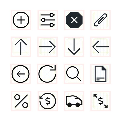 BV Bank Icon Set