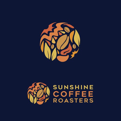 Bright logo for chic neighbourhood for Sunshine Coffee Roasters