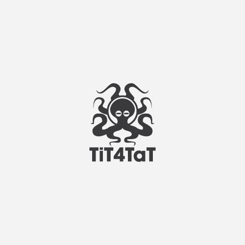 Tit4Tat iPhone/Android game logo that incorporates an Octopus!