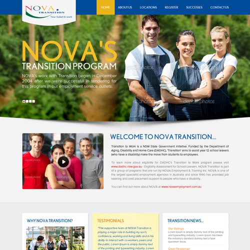Help Nova Employment with a new website design