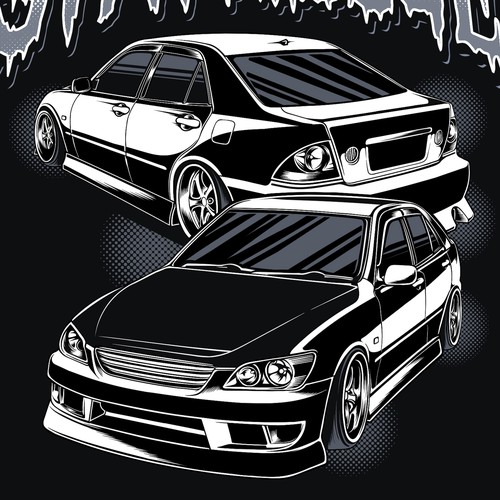 Car illustration logo