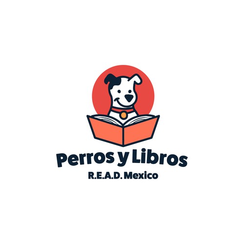 Bold logotype for the Perros y Libros