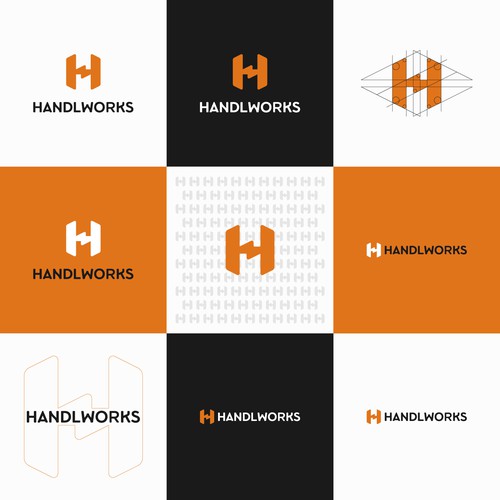 Minimalist logo for Handlworks