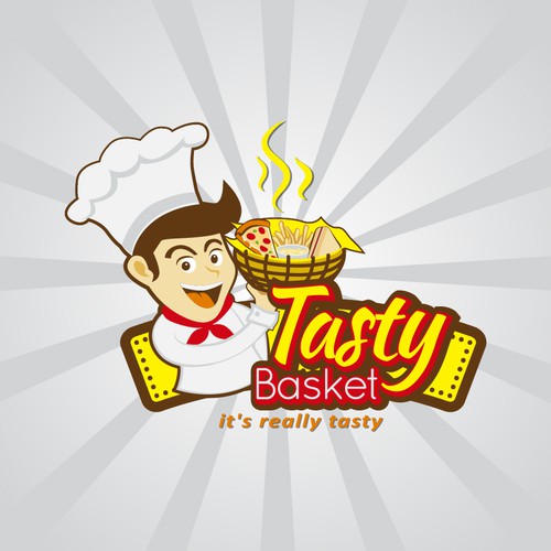 Illustration logo for tasty basket