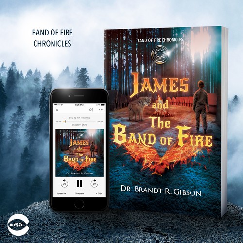 Book cover for "James and The Band of Fire" by Dr. Brandt R. Gibson