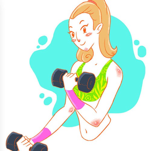 small illustrations for an app's landing page