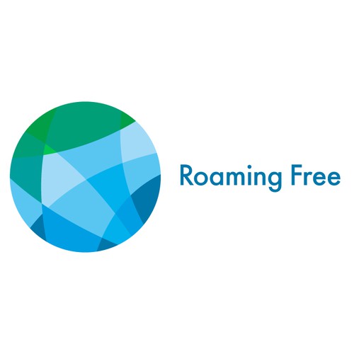 Creative logo for world travelers blog site - Roaming Free