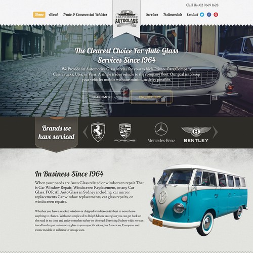 Retro Web design Concept