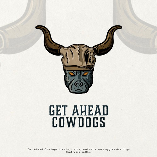 logo for a cowdog