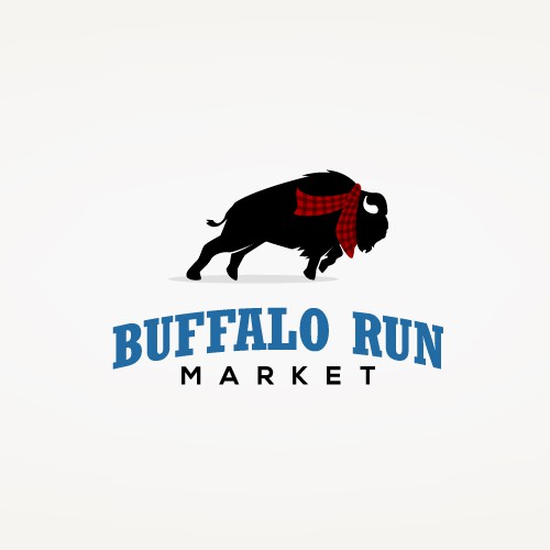 Classic Logo Design for Buffalo Run Market
