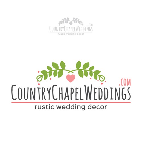 Create a logo for our handmade rustic wedding supply store