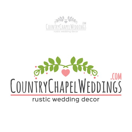 Create a logo for our handmade rustic wedding supply store