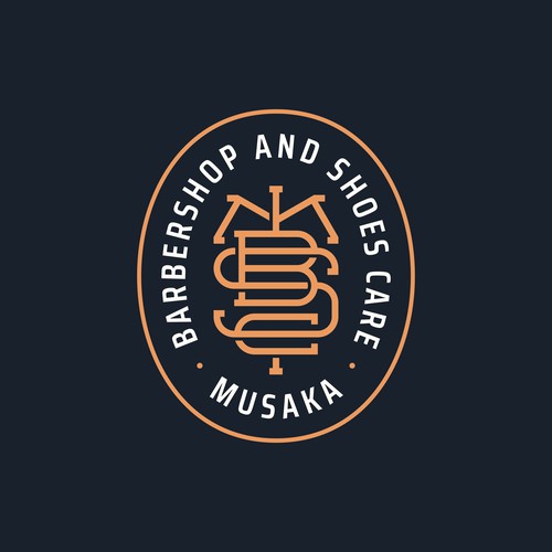 Musaka Barbershop & Shoescare Logo