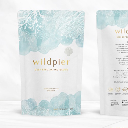 Exfoliating Glove Packaging Design