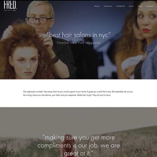 Squarespace Website for a Boutique Hair Salon