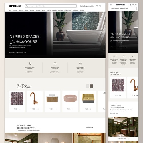 Design concept for home furnishing store