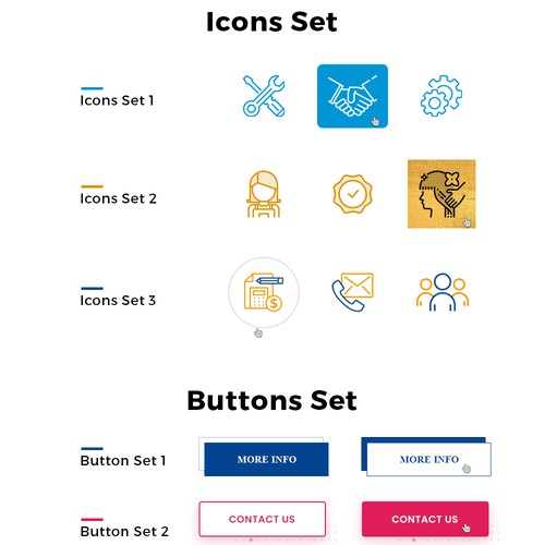 icon and button