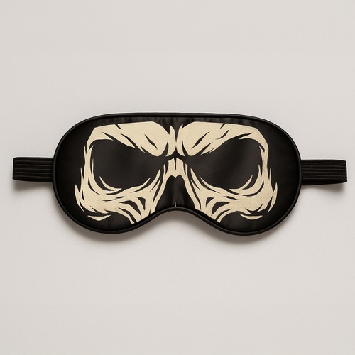 Skull Sleep Mask – Gothic Horror Eye Mask for Sleep  (This Design Is Available For Sale)