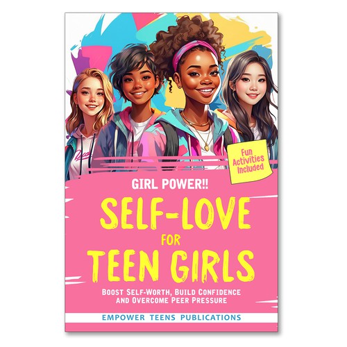 Cute and pretty cover for a book for teen girls