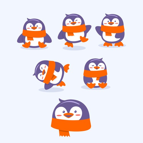 penguin character mascot