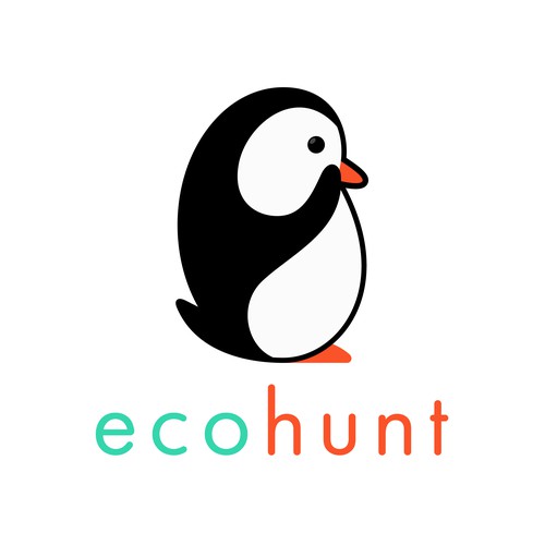 Minimalist logo concept for ecohunt