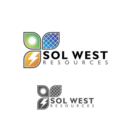 Logo for "SOL WEST POWER"