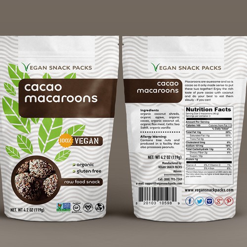 Fully Designed Vegan Snack Bags