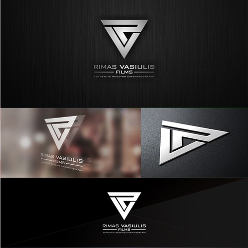 Create a sharp looking modern logo for Rimas Vasiulis Films