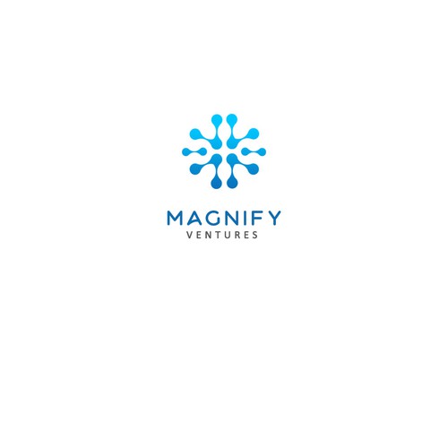 Modern concept logo for Magnify Ventures