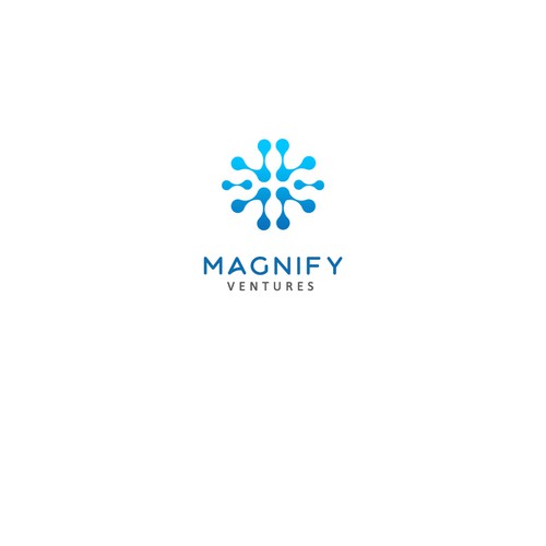 Modern concept logo for Magnify Ventures