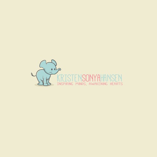 Create an inspiring logo that embodies good vibes... and maybe a baby elephant.
