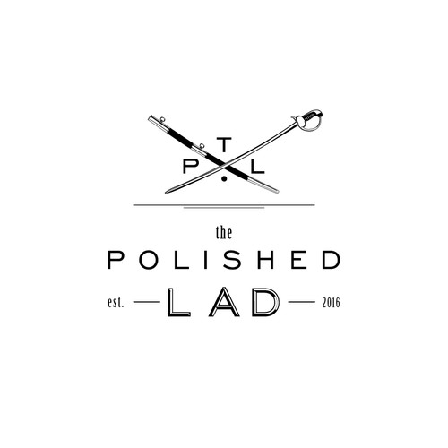 minimalist logo for men's grooming products