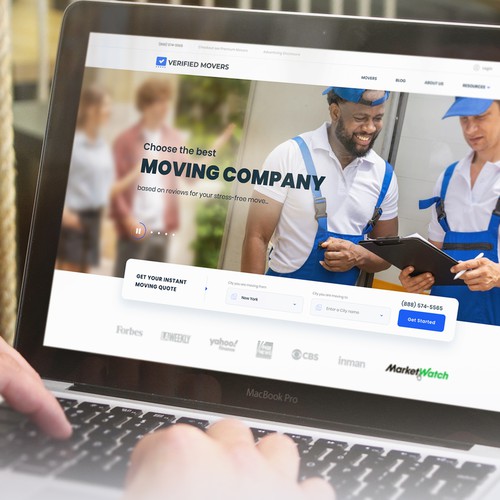 Conversion focused redesign of a listing website for moving companies (VerifiedMovers.com)