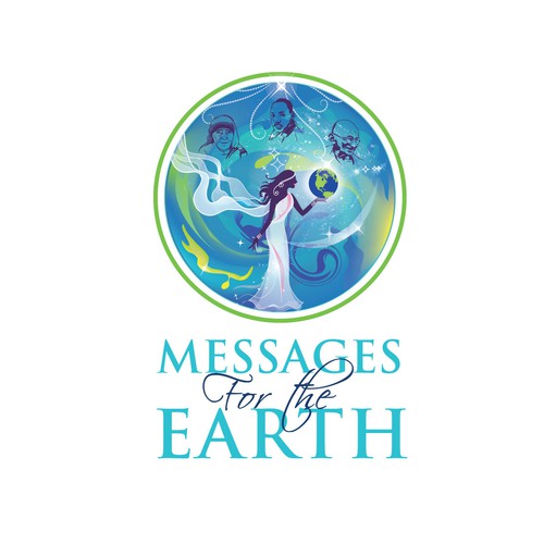 logo design for  a project called "Messages for the Earth"  to get some answers about  humanity and advices from famous people...