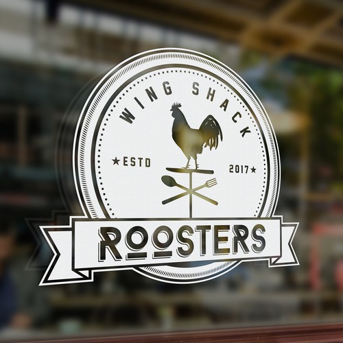 Classic logo for Roosters Wing Shack