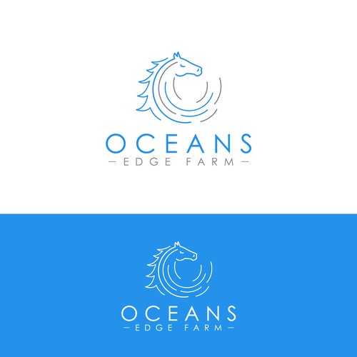 Oceans Edge Farm logo design.