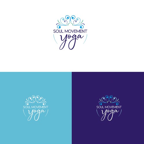 Logo for a new yoga studio located in southern orange county California called "Soul Movement Yoga