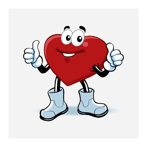 Heart Shaped Character/Mascot for an AC Company