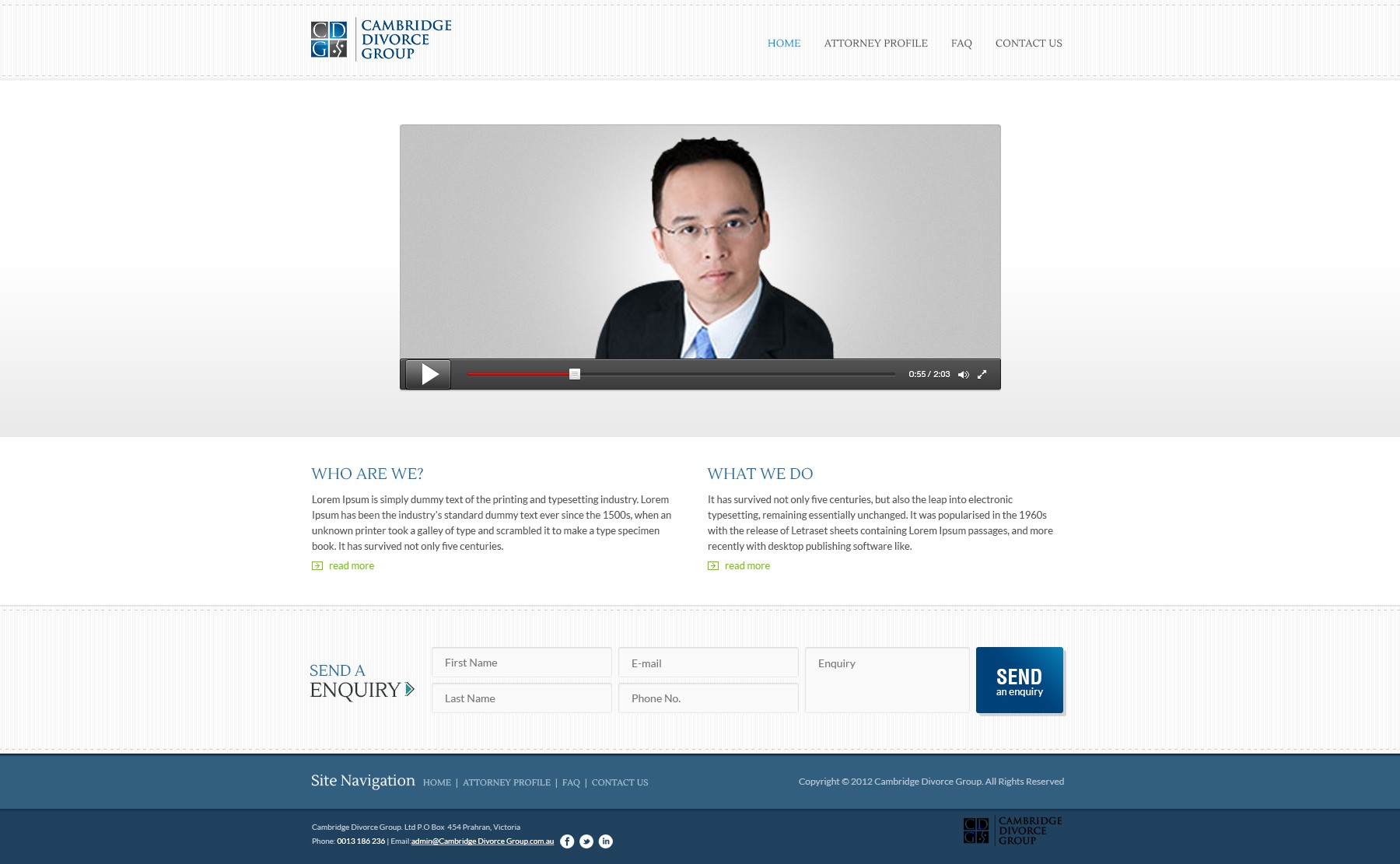 New website design wanted for Cambridge Divorce Group