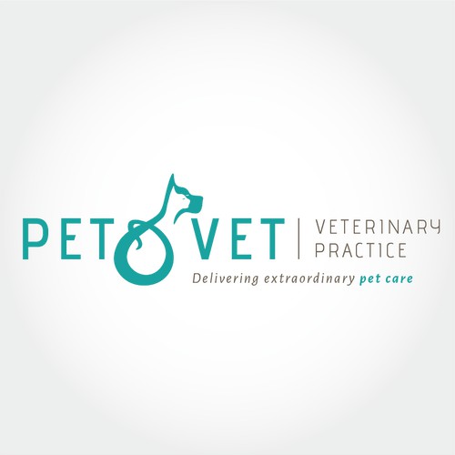 Pet &  Vet winning  logo design concept