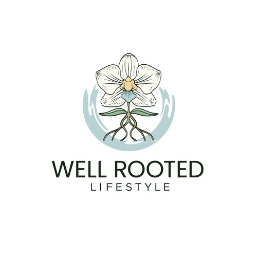 Nature themed logo for a wellness practitioner