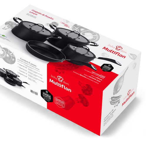 Packaging design - Non stick cookware