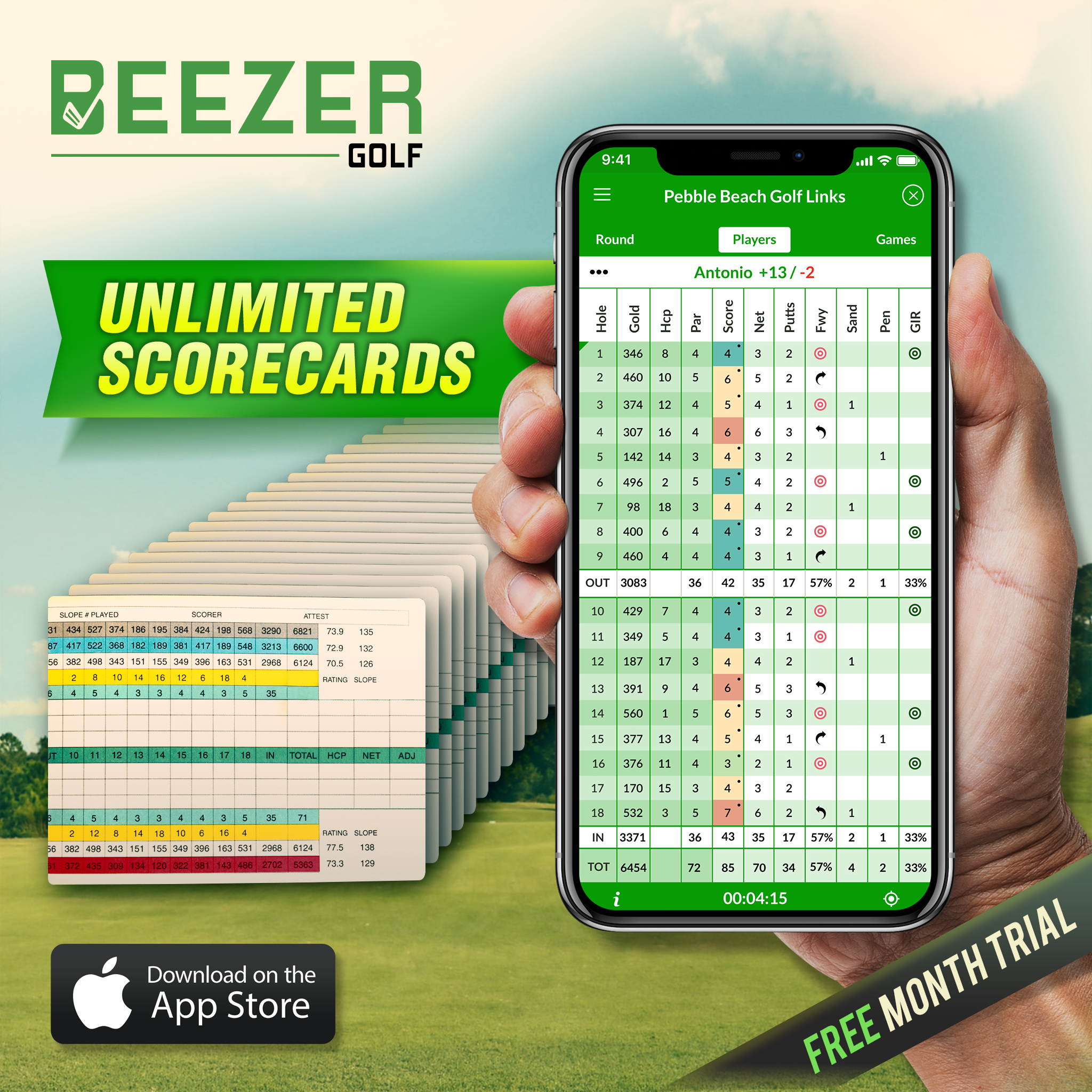 Unlimited scorecards