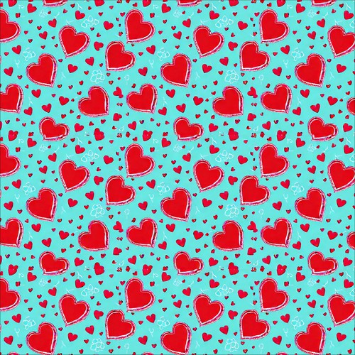 Seamless pattern heart for the holiday of lovers Valentine's Day