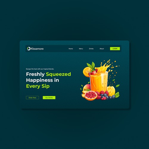 Kissamore Web Banner Design in HTML & CSS Asad Baani