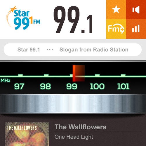App Re-design  for Broadcast Radio FM+